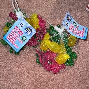 NWT 30pc Arctic Gear reusable ice cubes flamingo, cactus pineapple